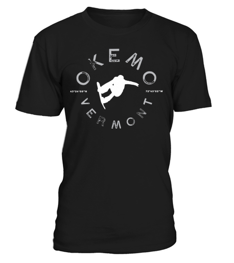 Okemo Mountain Graphic Vintage Snowboard T-Shirt Unisex