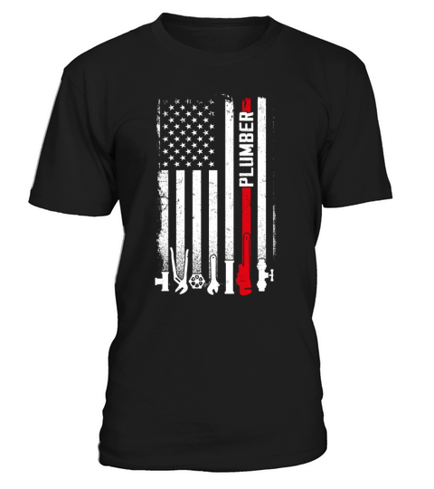 Plumbing Plumber American Flag T-Shirt Unisex