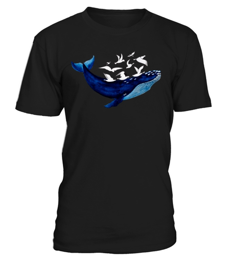 Whale and seagulls I Air and water T-Shirt Unisex