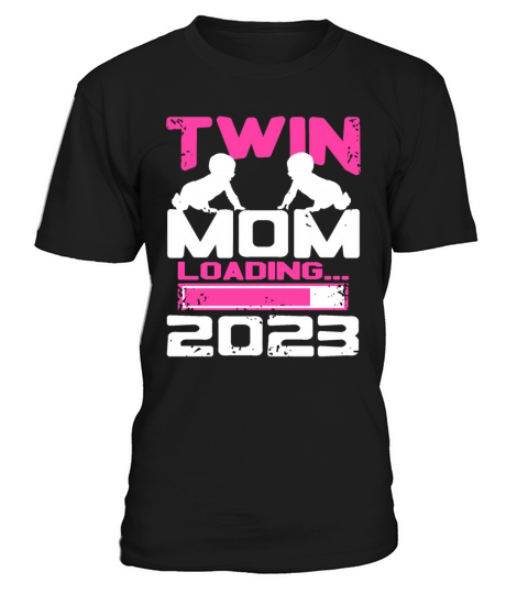 Womens Twin Mama Twin Mom to Be Pregnancy T-Shirt Unisex