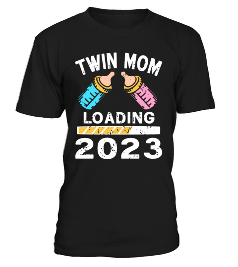 Womens Twin Mama Twin Mom to Be Pregnancy T-Shirt Unisex