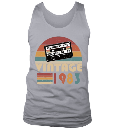 40th birthday vintage 1983 best of 1983 Tank Top Unisex