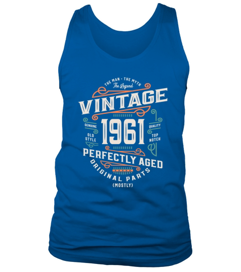 62 Years Old Vintage 1961 Man Myth Legend Tank Top Unisex