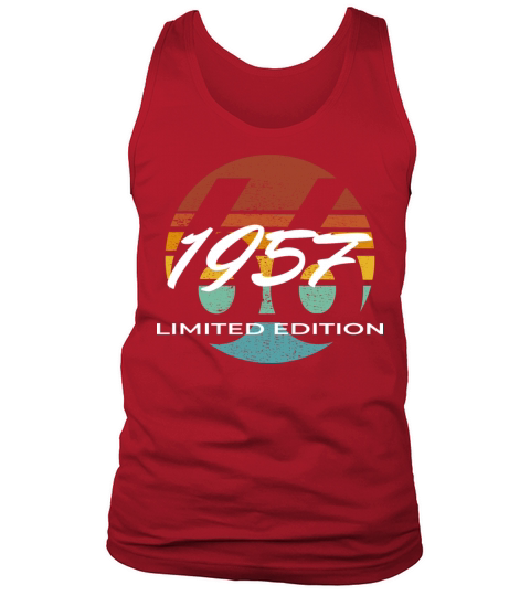 66th birthday men women 66 years 1957 vintage Tank Top Unisex