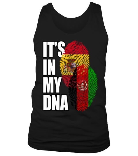 Afghan And Spaniard Mix Heritage DNA Flag Tank Top Unisex