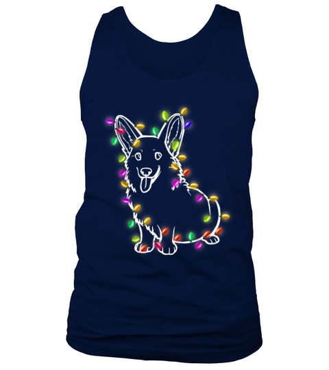 Corgi Santa Christmas Lights Xmas Gifts Boys Kids Tank Top Unisex