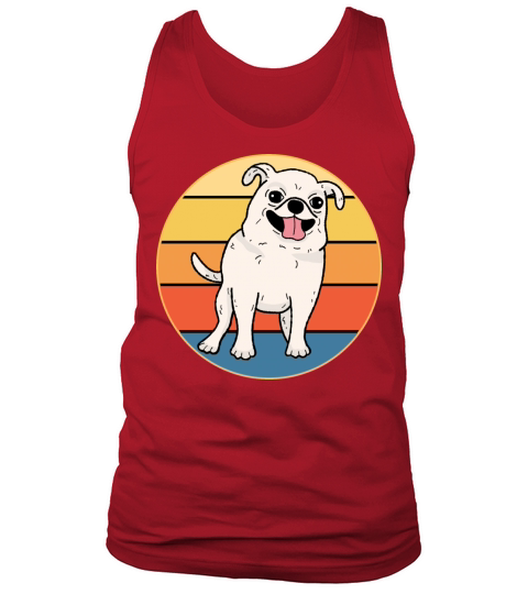 Cute Chihuahua Dog Breed Vintage Retro Sunset Tank Top Unisex