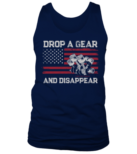 Drag Racing Race Car Flag Vintage Tank Top Unisex