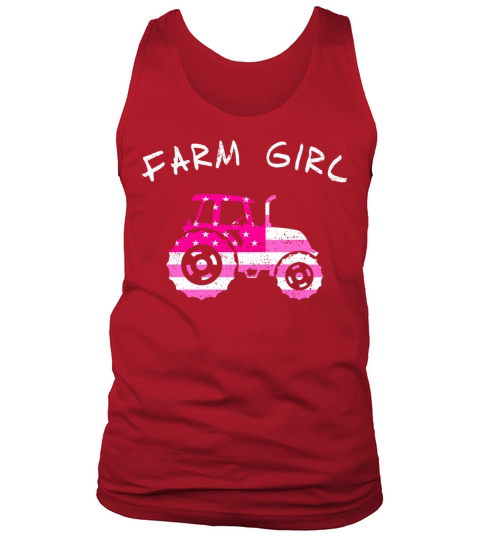 Farm Girl K Vintage Tractor Womens Sweat Tank Top Unisex