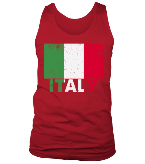 Italy Flag Vintage Italian Nationality Origin Trav Tank Top Unisex