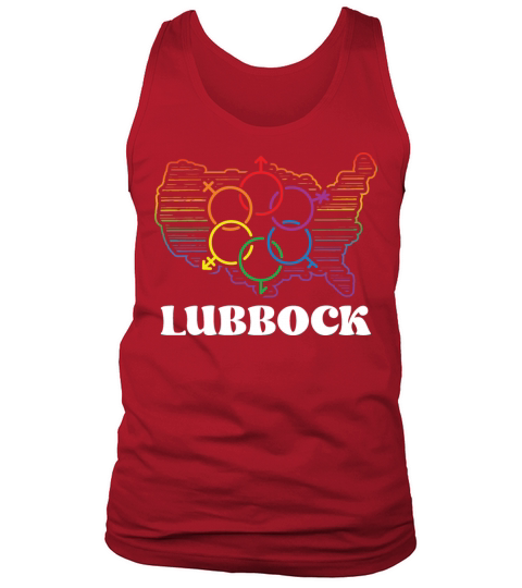 Lubbock Pride Flag Pride Month LGBTQ Flag LGBT Com Tank Top Unisex