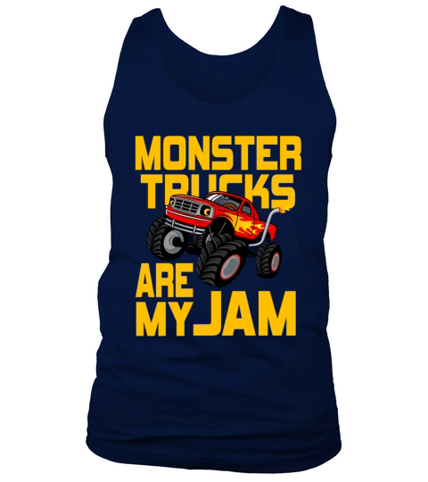 Monster Trucks Are My Jam Vintage Retro Tank Top Unisex