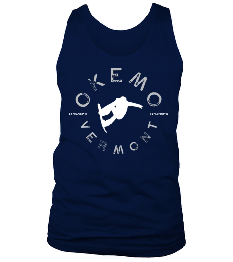 Okemo Mountain Graphic Vintage Snowboard Tank Top Unisex