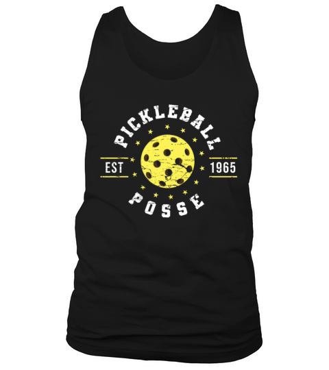 Retro Vintage Pickleball Posse For Pickers Tank Top Unisex