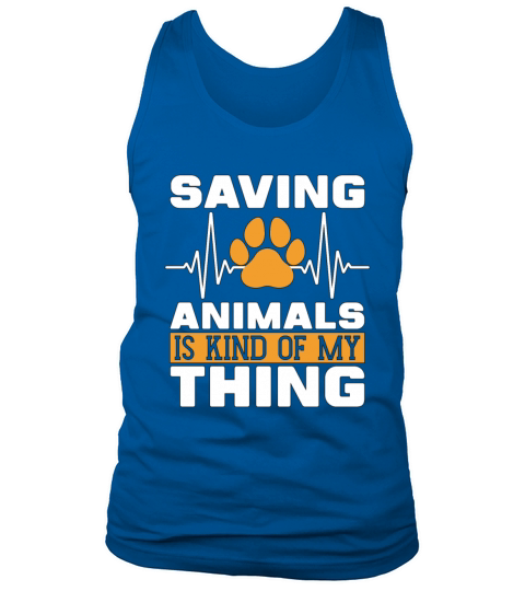 Veterinary Saving Animals Is Vet Tech Veterinarian Tank Top Unisex