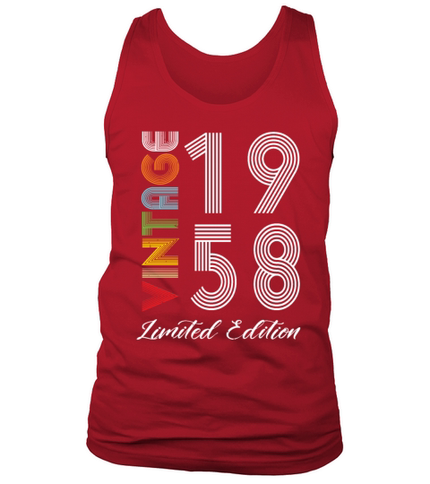 Vintage 1958 Vintage Birthday Retro Vintage Tank Top Unisex