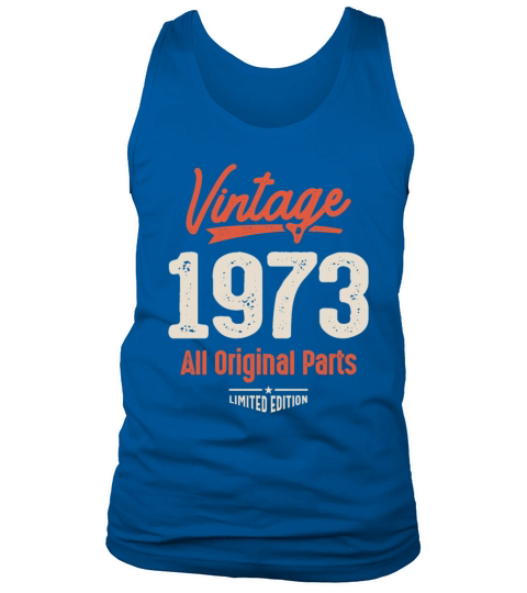 Vintage Born in 1973 - 49th Birthday Tank Top Unisex