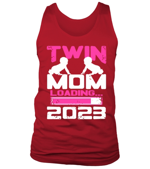 Womens Twin Mama Twin Mom to Be Pregnancy Tank Top Unisex