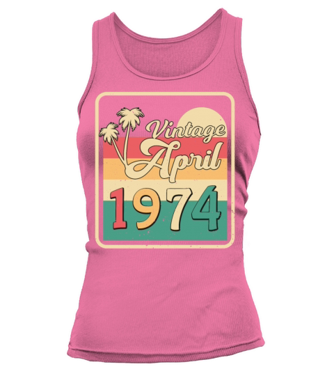 1974 In April Vintage Tank top Woman