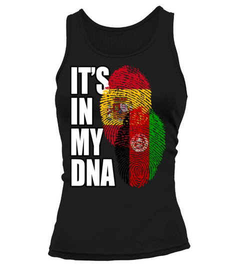 Afghan And Spaniard Mix Heritage DNA Flag Tank top Woman