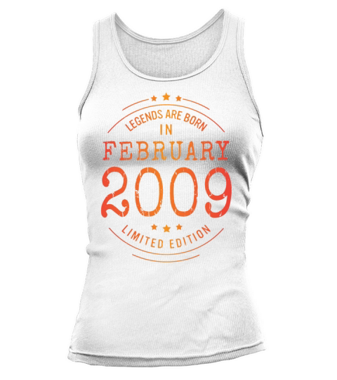 Birthday February 2009 Limited Edition Vintage Tank top Woman