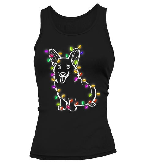 Corgi Santa Christmas Lights Xmas Gifts Boys Kids Tank top Woman