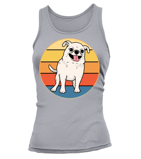 Cute Chihuahua Dog Breed Vintage Retro Sunset Tank top Woman