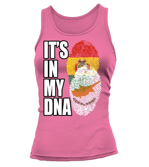 Cypriot And Bolivian Mix Heritage DNA Flag Tank top Woman