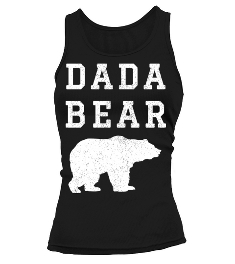 Dada Bear Light Vintage Distress Bear Tank top Woman