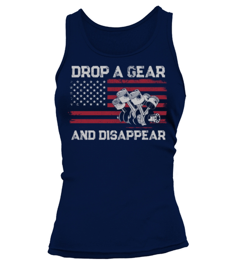 Drag Racing Race Car Flag Vintage Tank top Woman