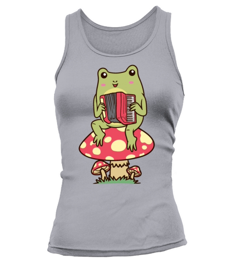 Frog On A Mushroom Accordion Player Accordionist Tank top Woman