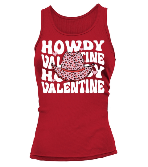 Howdy Valentine Cowgirl Retro Vintage Tank top Woman