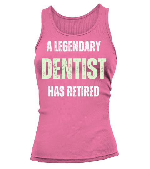Retired dentist Funny vintage retirement gift Tank top Woman