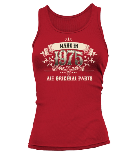Retro Vintage Birthday Made In 1975 All Original Tank top Woman