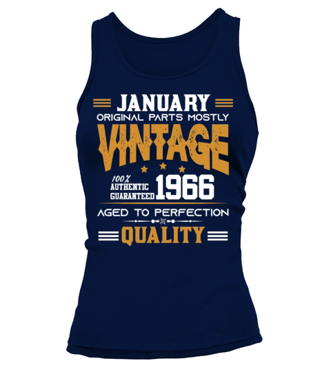 Vintage Aged To Perfection January 1966 Tank top Woman
