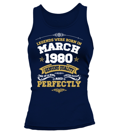 Vintage Aged To Perfection March 1980 Tank top Woman