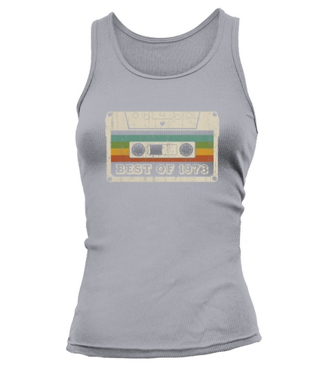 Vintage Cassette Best of 1973 Birthday Gift Tank top Woman