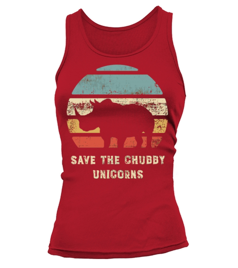 Vintage Save The Chubby Unicorns Retro Tank top Woman