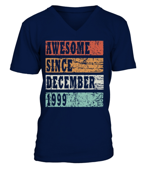1999 December vintage born gift V-Neck T-shirt