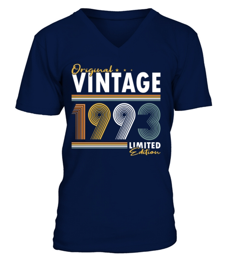 30th birthday born in 1993 original vintage 1993 V-Neck T-shirt