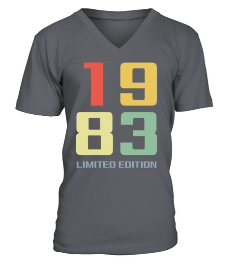 40 Years Vintage 1983 Retro 40th Birthday V-Neck T-shirt