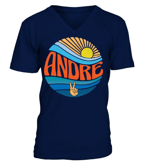 Andre Shirt Vintage Sunset Andre Groovy Tie Dye V-Neck T-shirt