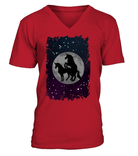 ANTI VALENTINES DAY Gift Unicorn Adult for V-Neck T-shirt