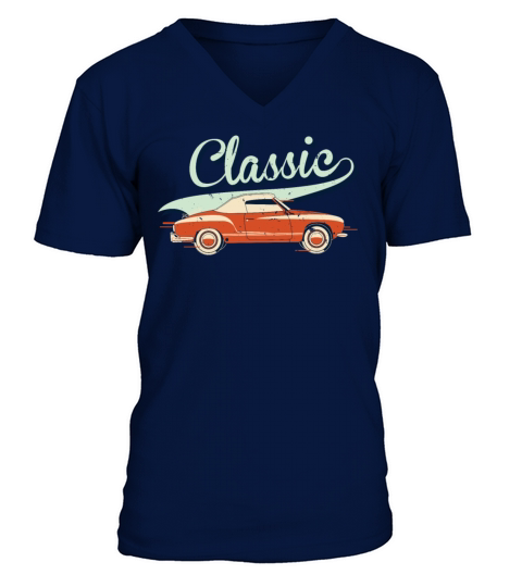 Classic American Car Garage T-Shirt V-Neck T-shirt
