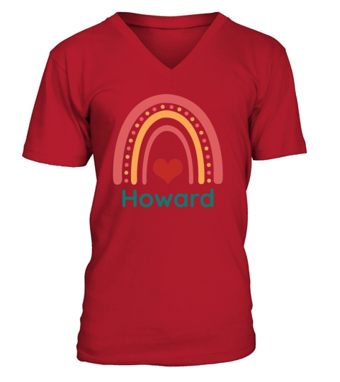 Howard Vintage Boho Rainbow V-Neck T-shirt