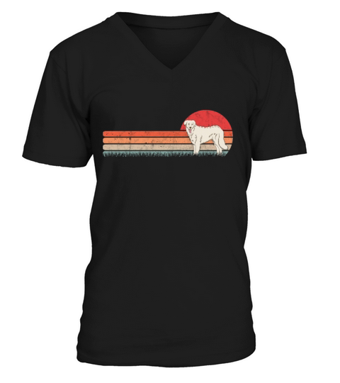 Kuvasz Retro Owner Vintage V-Neck T-shirt