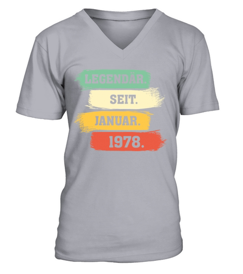 Legend Since January 1978 V-Neck T-shirt