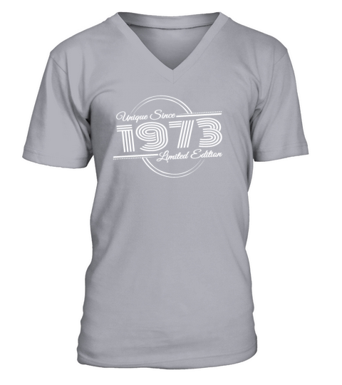 Vintage 1973 Birthday Unique Retro Birthday V-Neck T-shirt