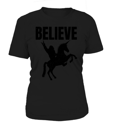 Bigfoot Riding A Unicorn Women's T-Shirt