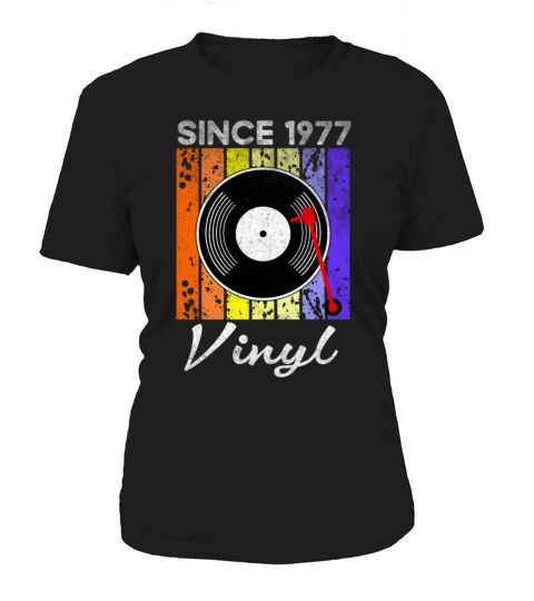 Since 1977 Vinyl Retro Record Vintage Music Women's T-Shirt